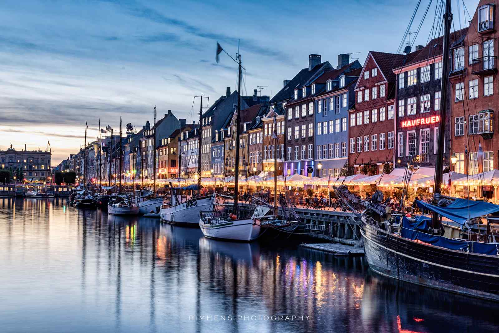 Nyhavn Copenhagen Denmark 2022 Sunset