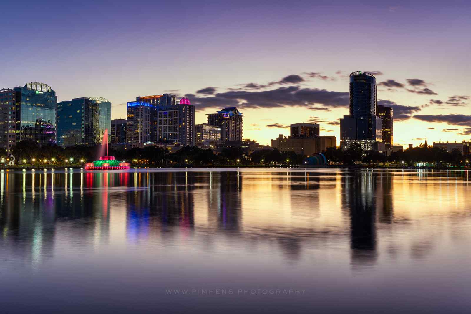 Orlando skyline pano