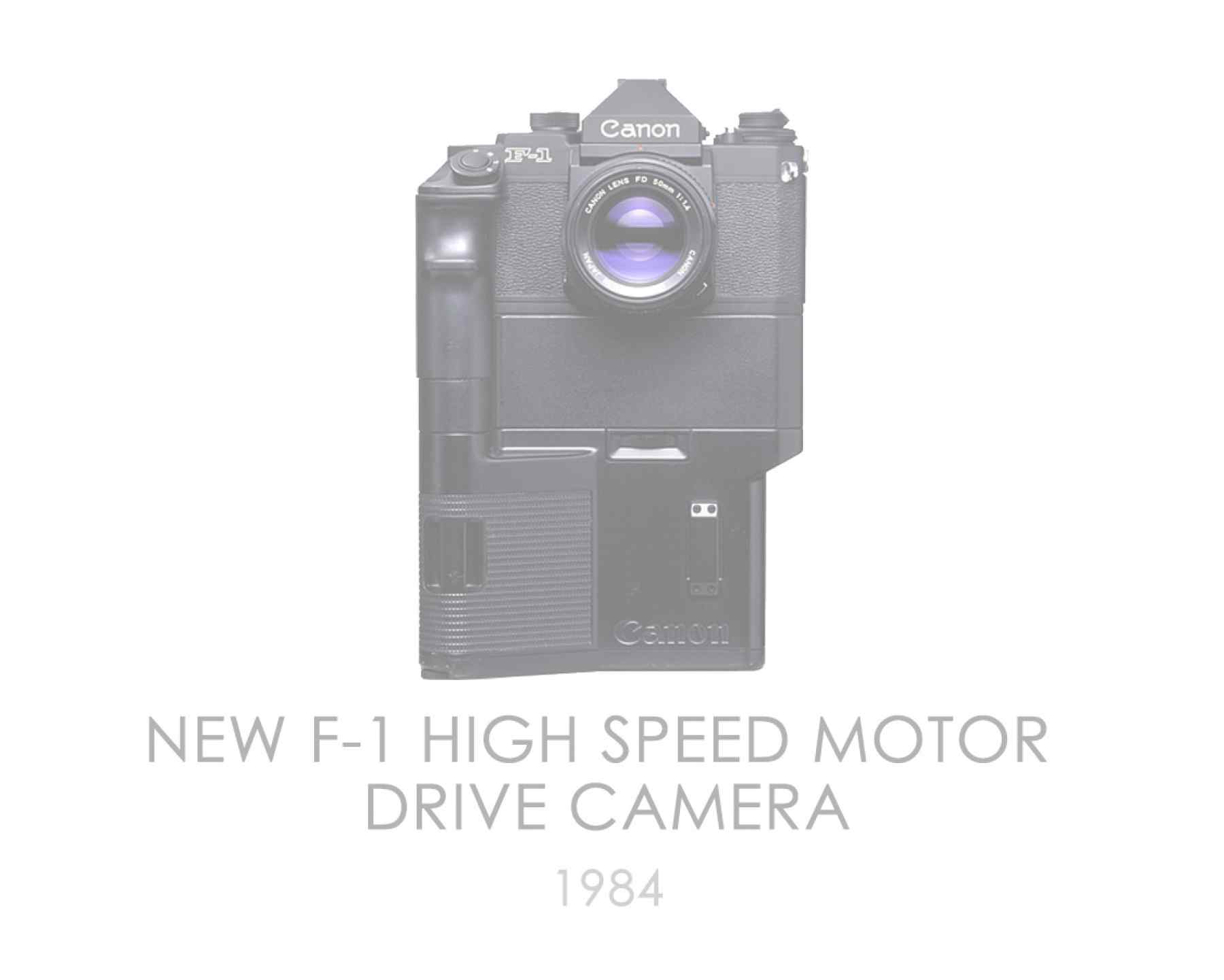 Canon New F-1 High Speed Motor Drive Camera (1984) | Pim Hens //  pimhens.photography